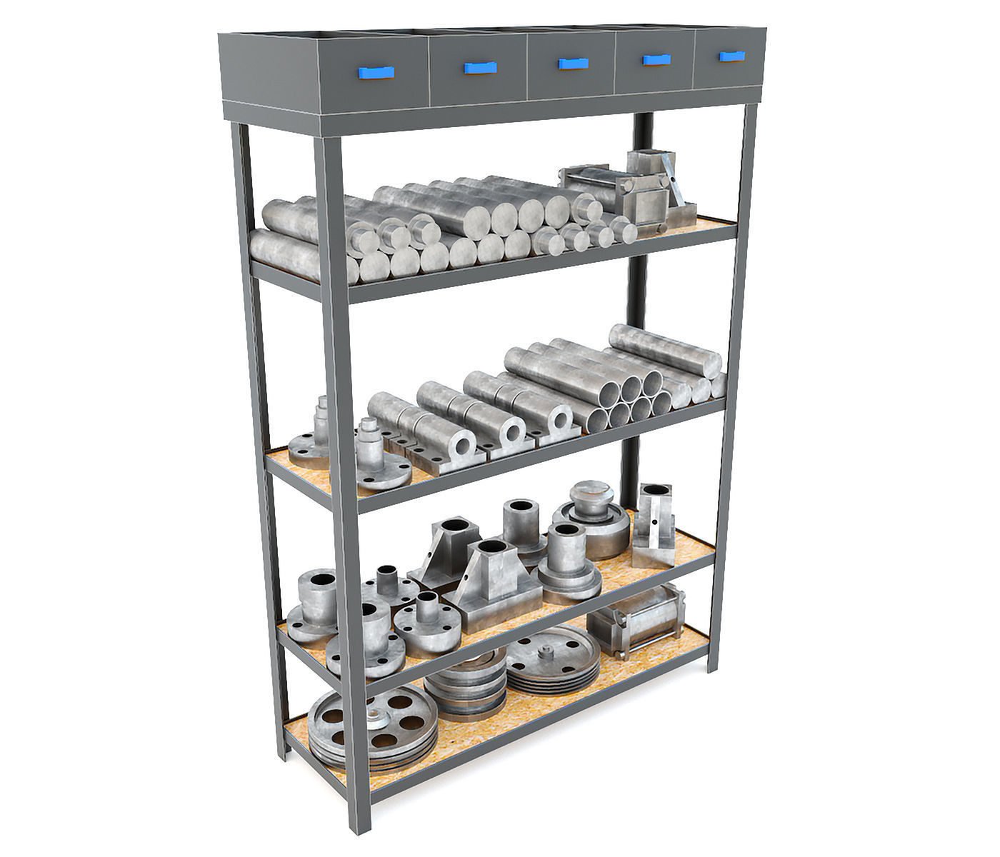 K2118B mechanical press - Collection for industrial interior two 3D model_36