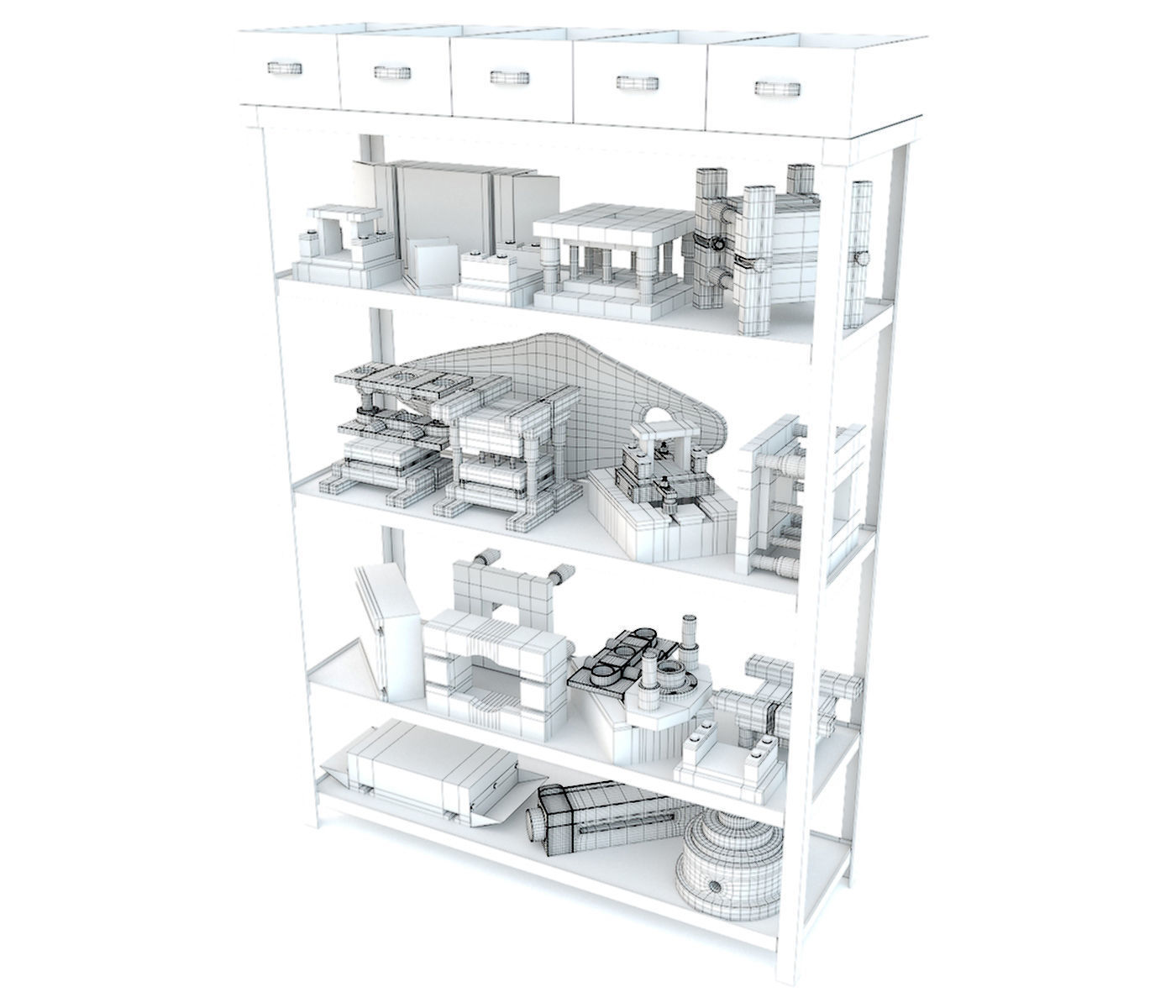K2118B mechanical press - Collection for industrial interior two 3D model_61