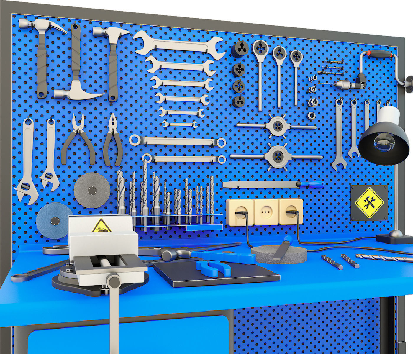 K2118B mechanical press - Collection for industrial interior two 3D model_30