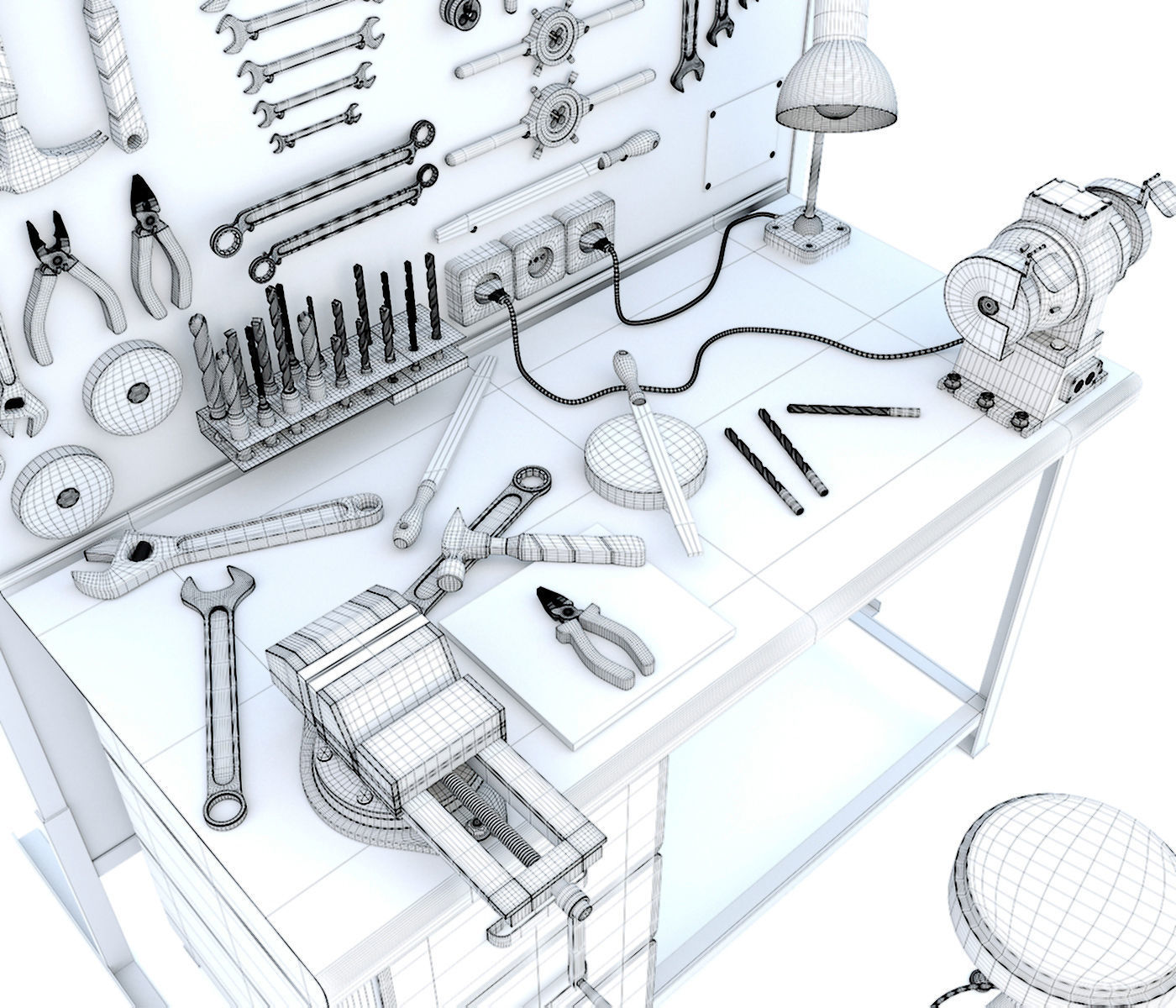 K2118B mechanical press - Collection for industrial interior two 3D model_58