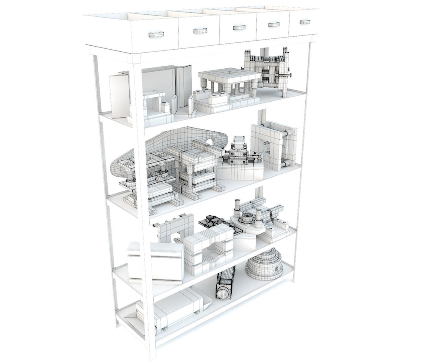 K2118B mechanical press - Collection for industrial interior two 3D model_62