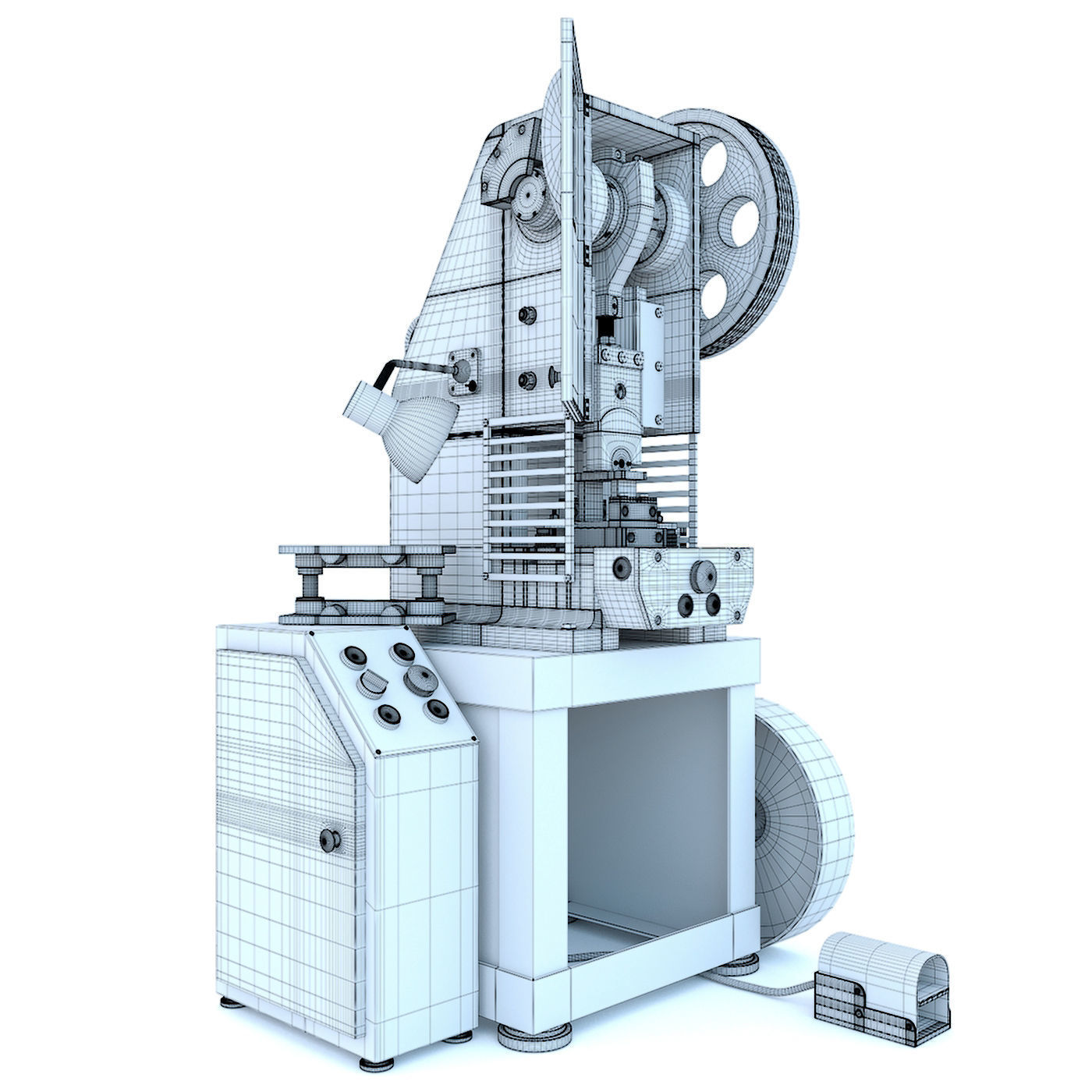 K2118B mechanical press - Collection for industrial interior two 3D model_42