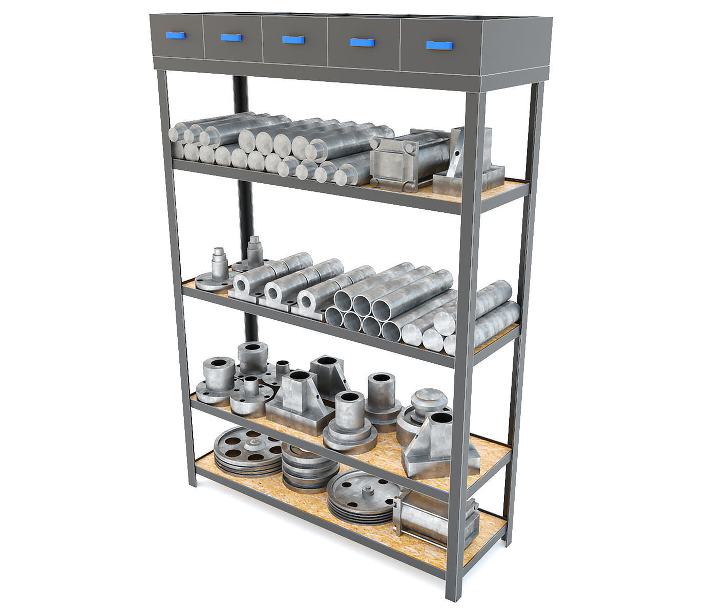 K2118B mechanical press - Collection for industrial interior two 3D model_37