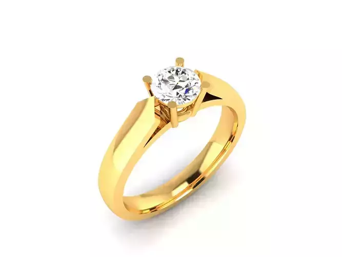 Solitaire Women Engagement Wedding Ring