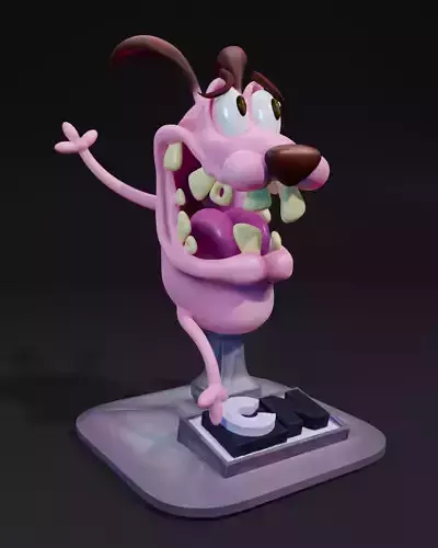 Courage the Cowardly Dog 3D print model