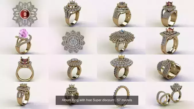 Album Ring with free Super discount 3D Model Collection