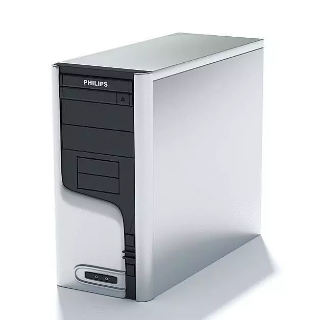Philips Brand Desktop Computer 3D model_0
