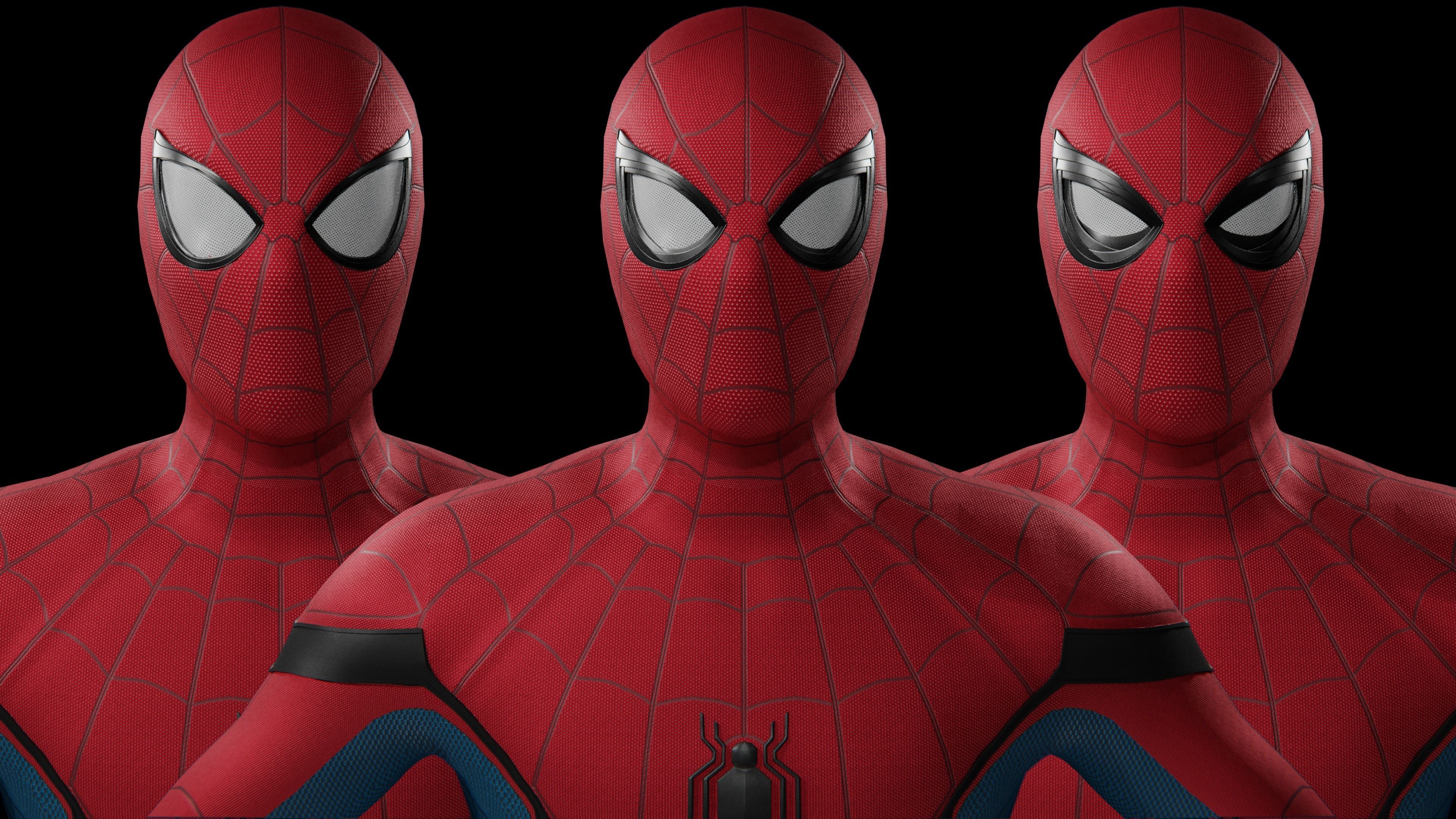 Spider-man Homecoming Stark Tech Suit 3D model Free 3D model_10