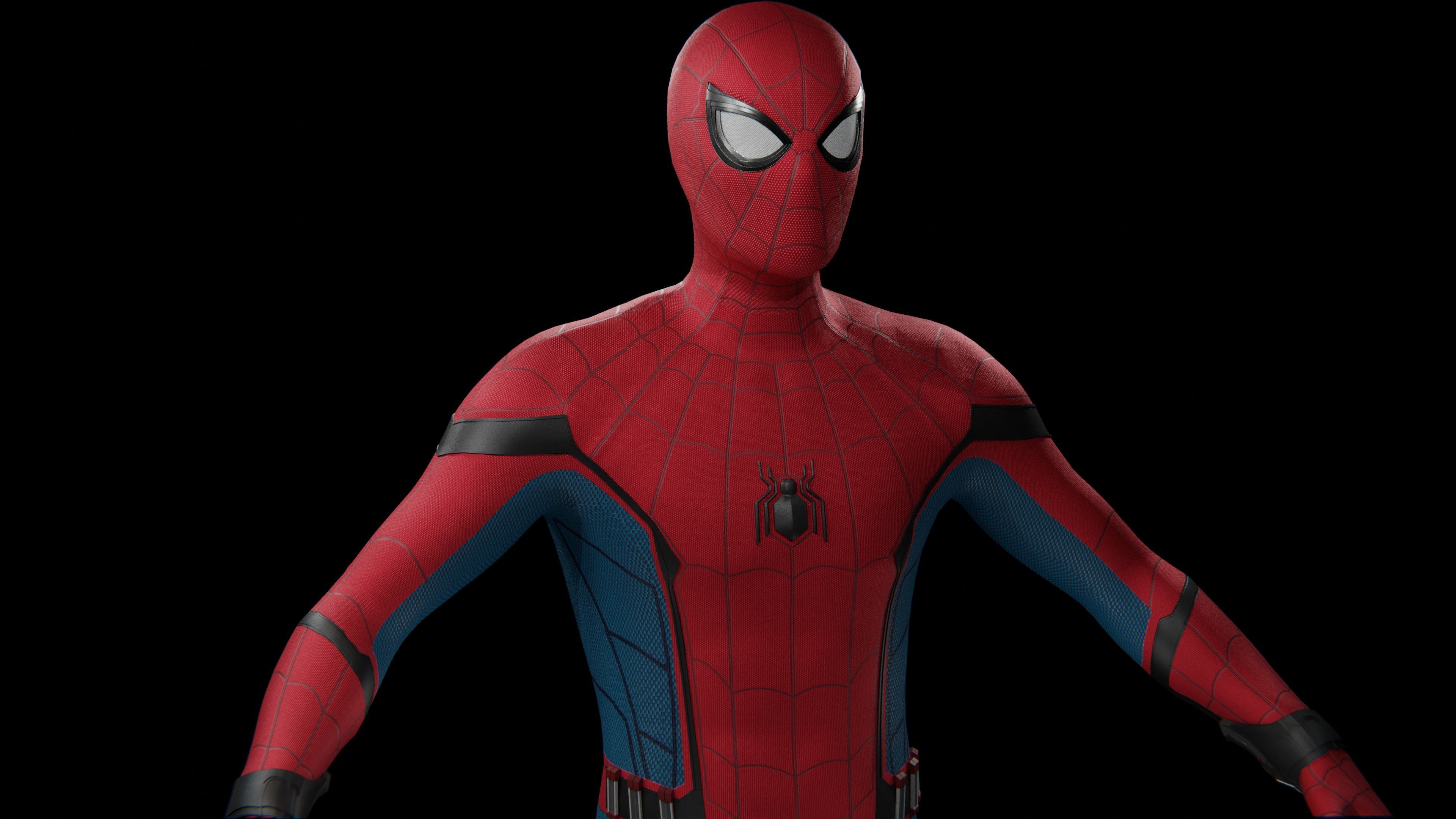 Spider-man Homecoming Stark Tech Suit 3D model Free 3D model_8