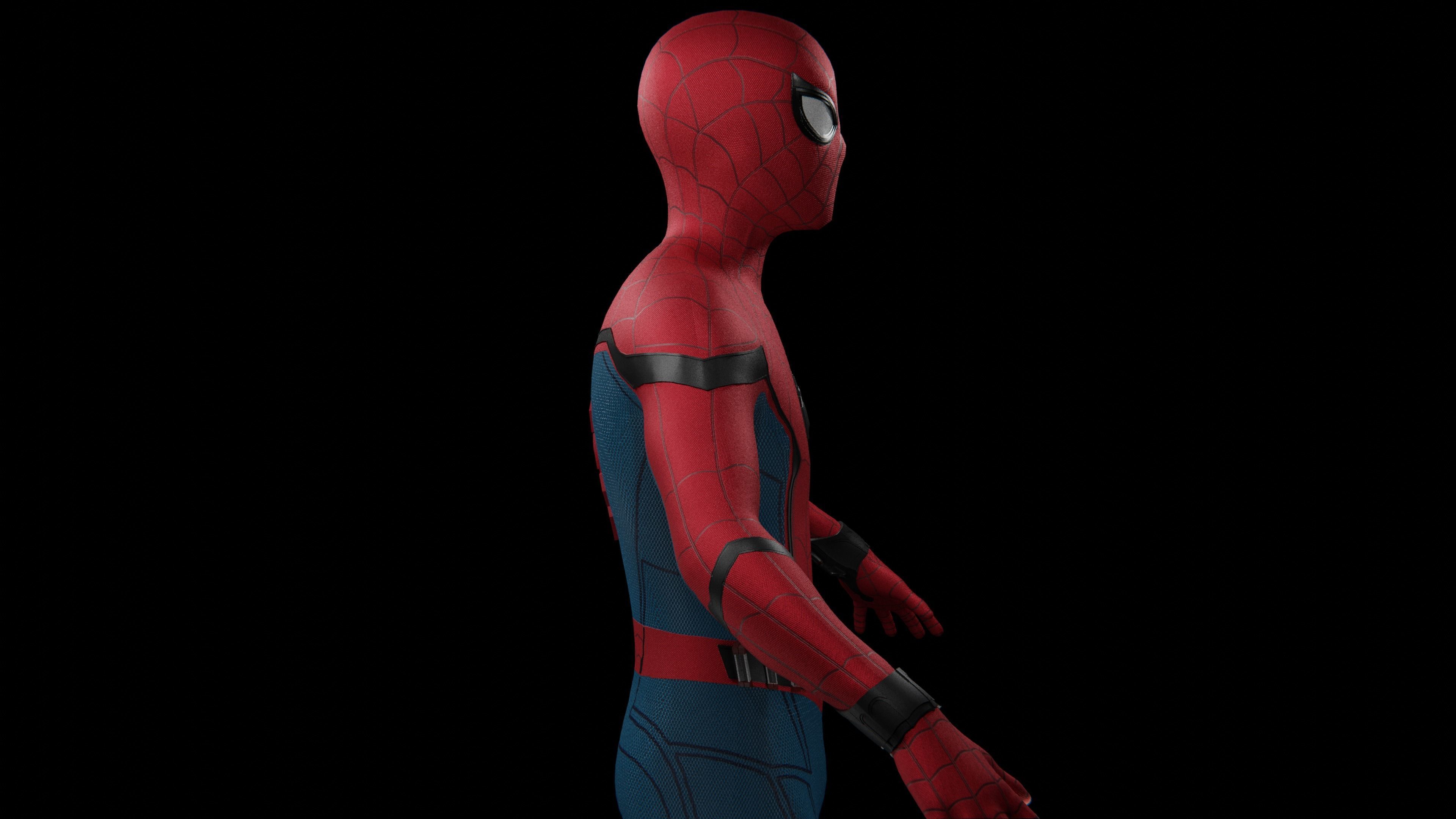 Spider-man Homecoming Stark Tech Suit 3D model Free 3D model_3
