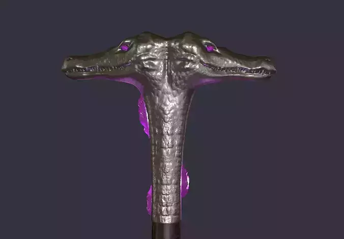 Arthur Harrow Crocodile Cane - Moon Knight Fan Art