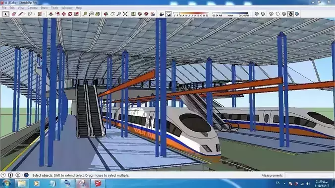 Sketchup Terminal A8 Free 3D model