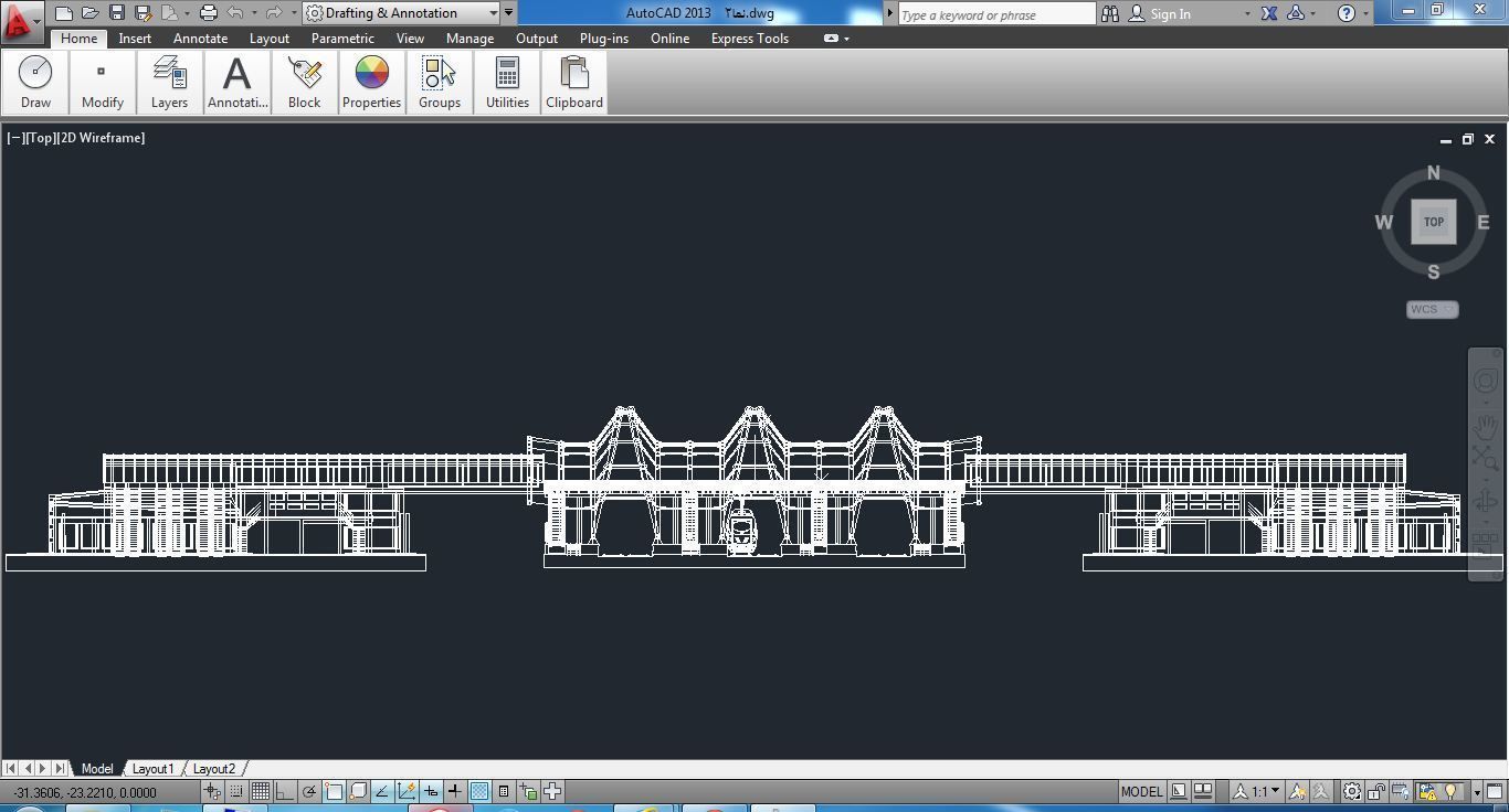 Sketchup Terminal A9 Project SKP DWG PIC 3D model_12