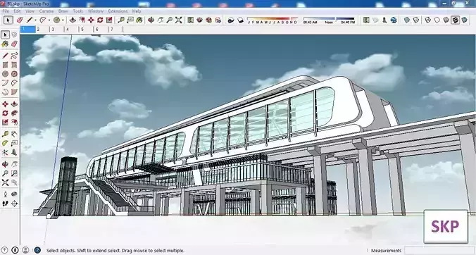 Sketchup Terminal B1 3D model