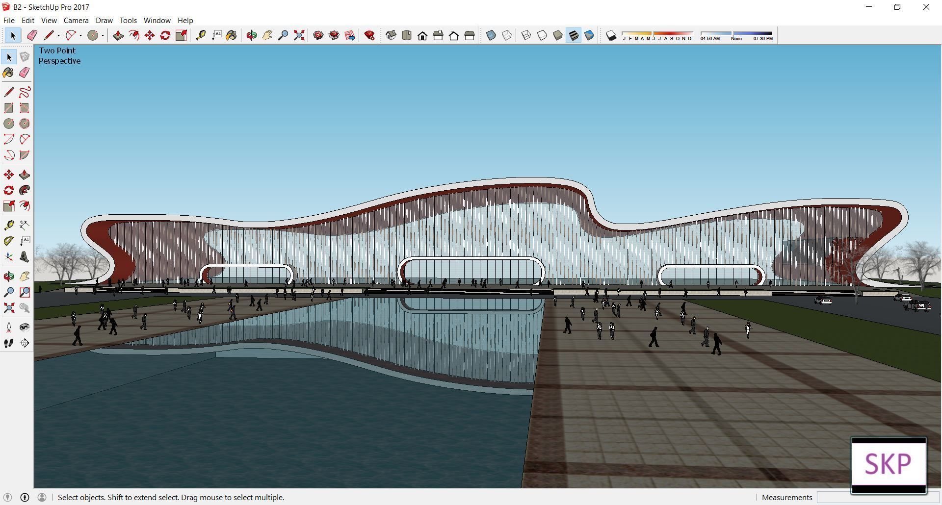 Sketchup Terminal B2 3D model_1