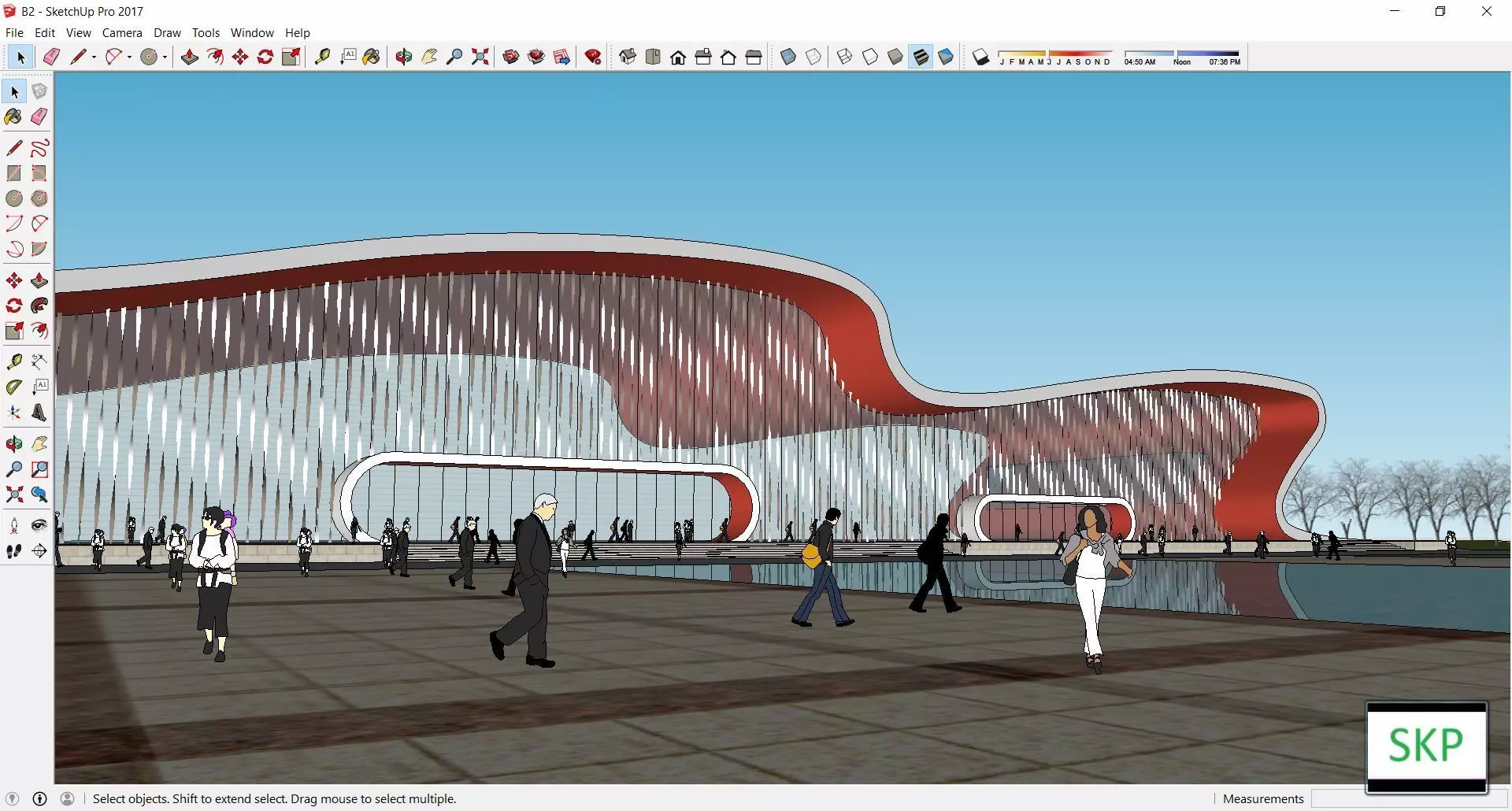 Sketchup Terminal B2 3D model_0