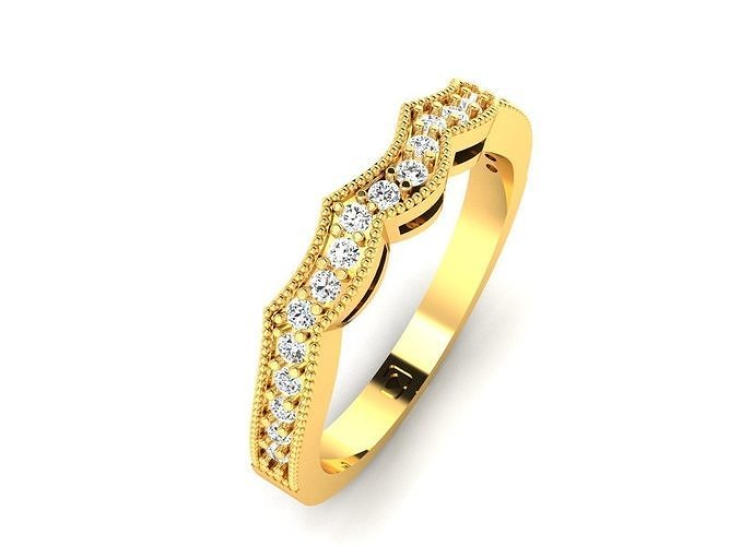 Women Engagement Wedding Ring 3D print model