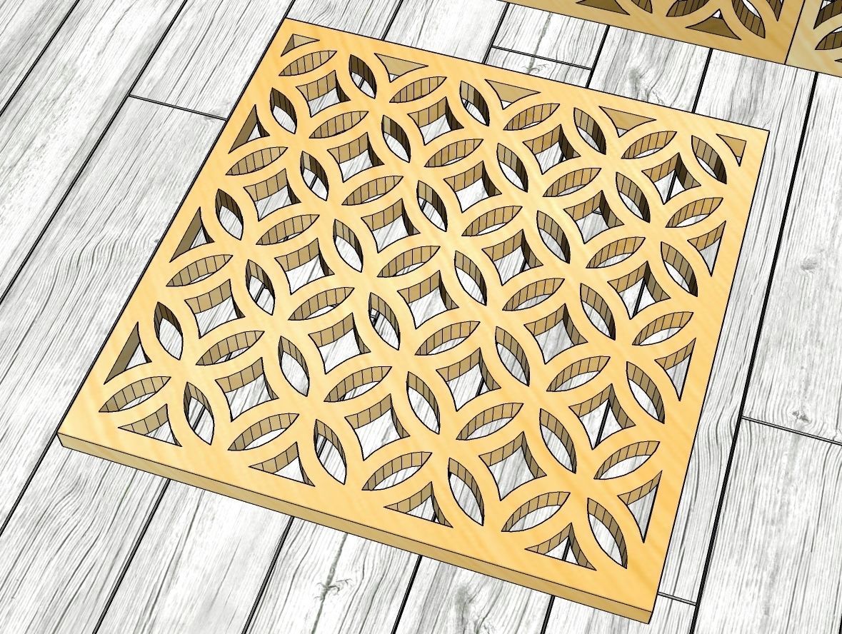 Decorative Panels Pack 3 3D Model Collection_10