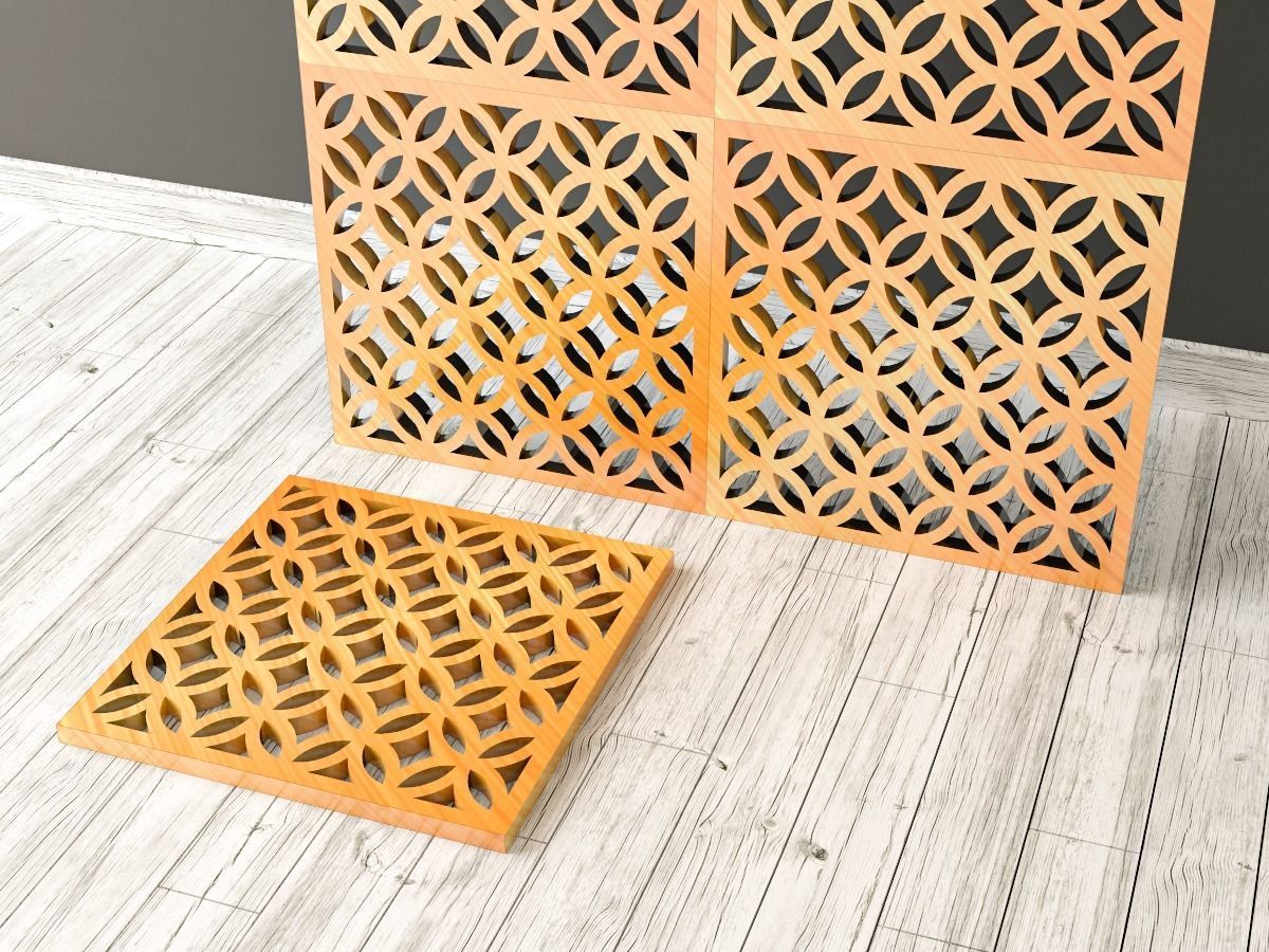 Decorative Panels Pack 3 3D Model Collection_5