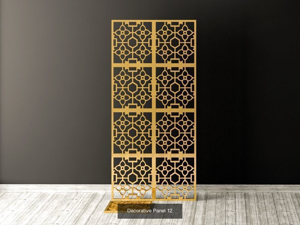 Decorative Panels Pack 3 3D Model Collection_8