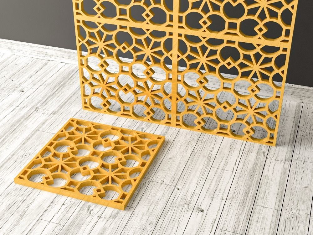 Decorative Panels Pack 3 3D Model Collection_19