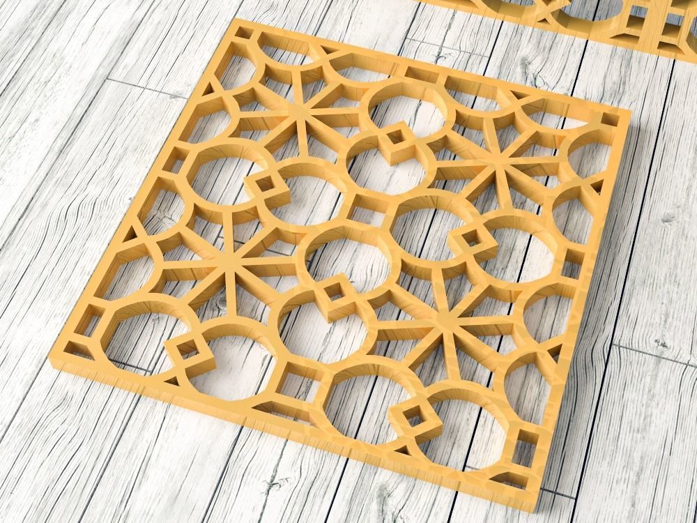 Decorative Panels Pack 3 3D Model Collection_21