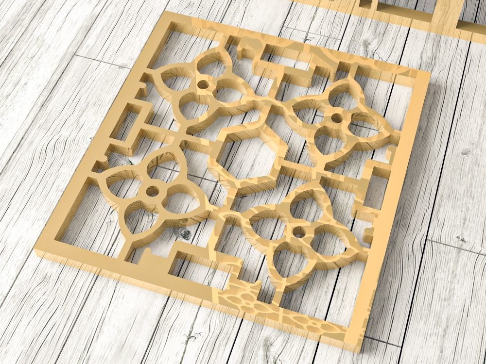 Decorative Panels Pack 3 3D Model Collection_28