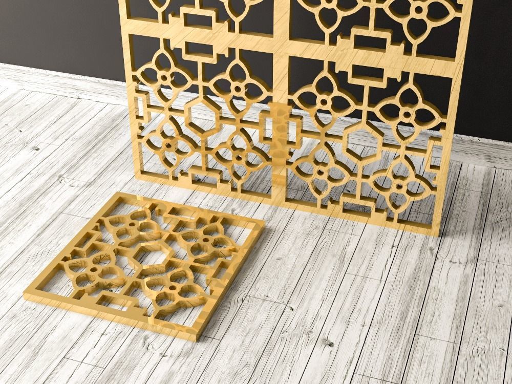 Decorative Panels Pack 3 3D Model Collection_25