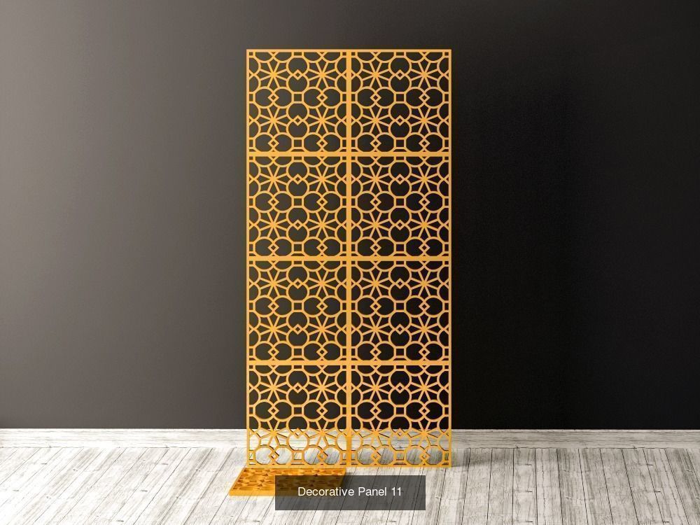 Decorative Panels Pack 3 3D Model Collection_6