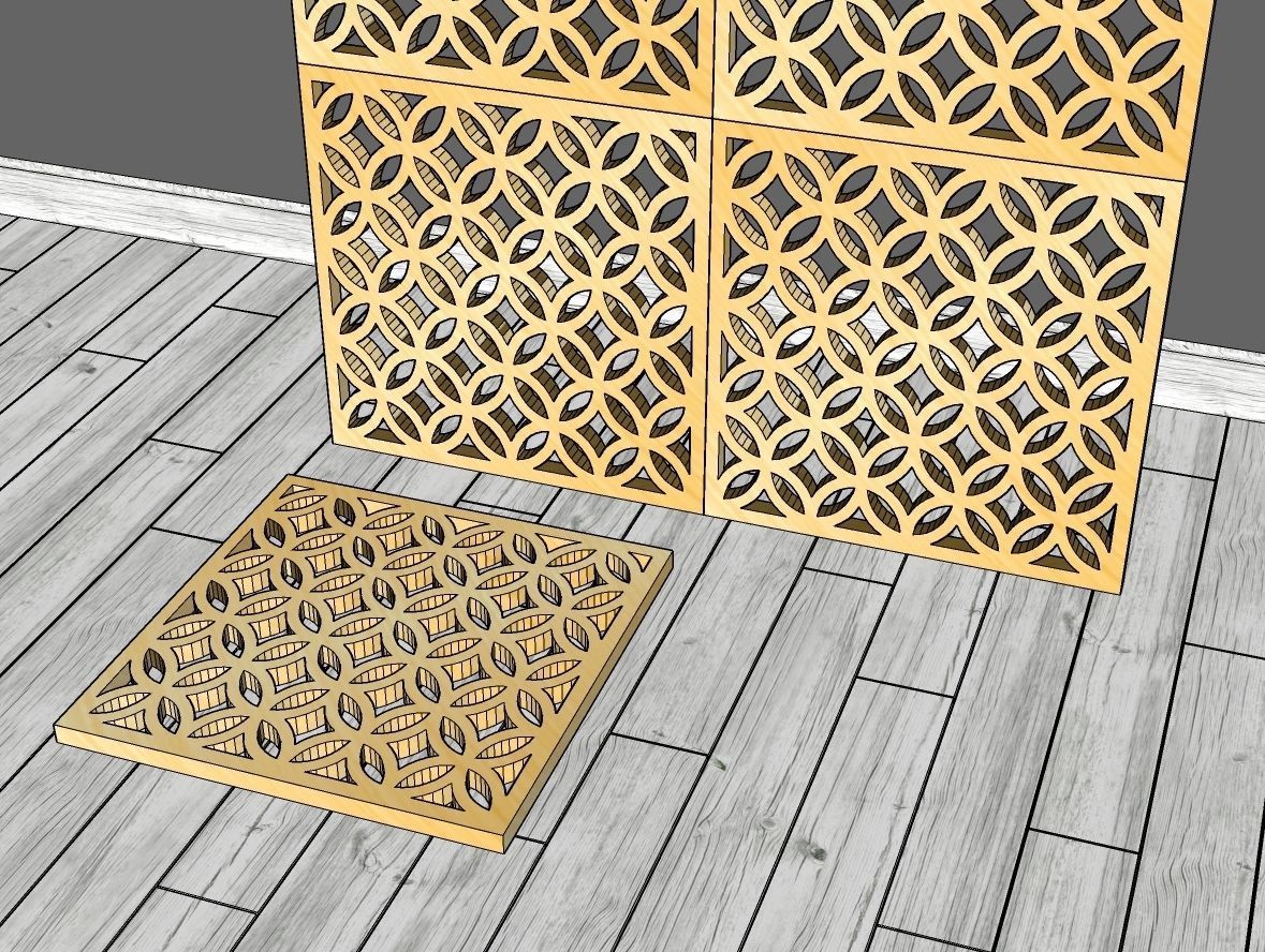 Decorative Panels Pack 3 3D Model Collection_7