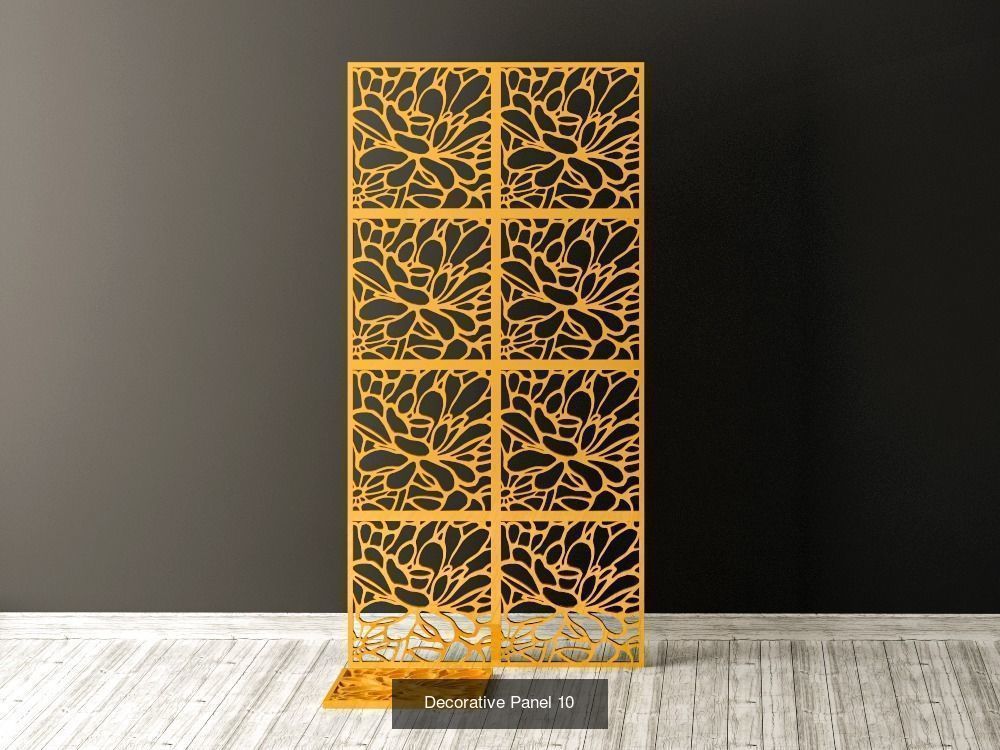 Decorative Panels Pack 3 3D Model Collection_4