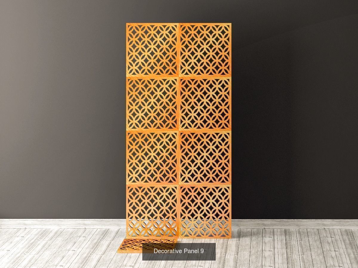 Decorative Panels Pack 3 3D Model Collection_2