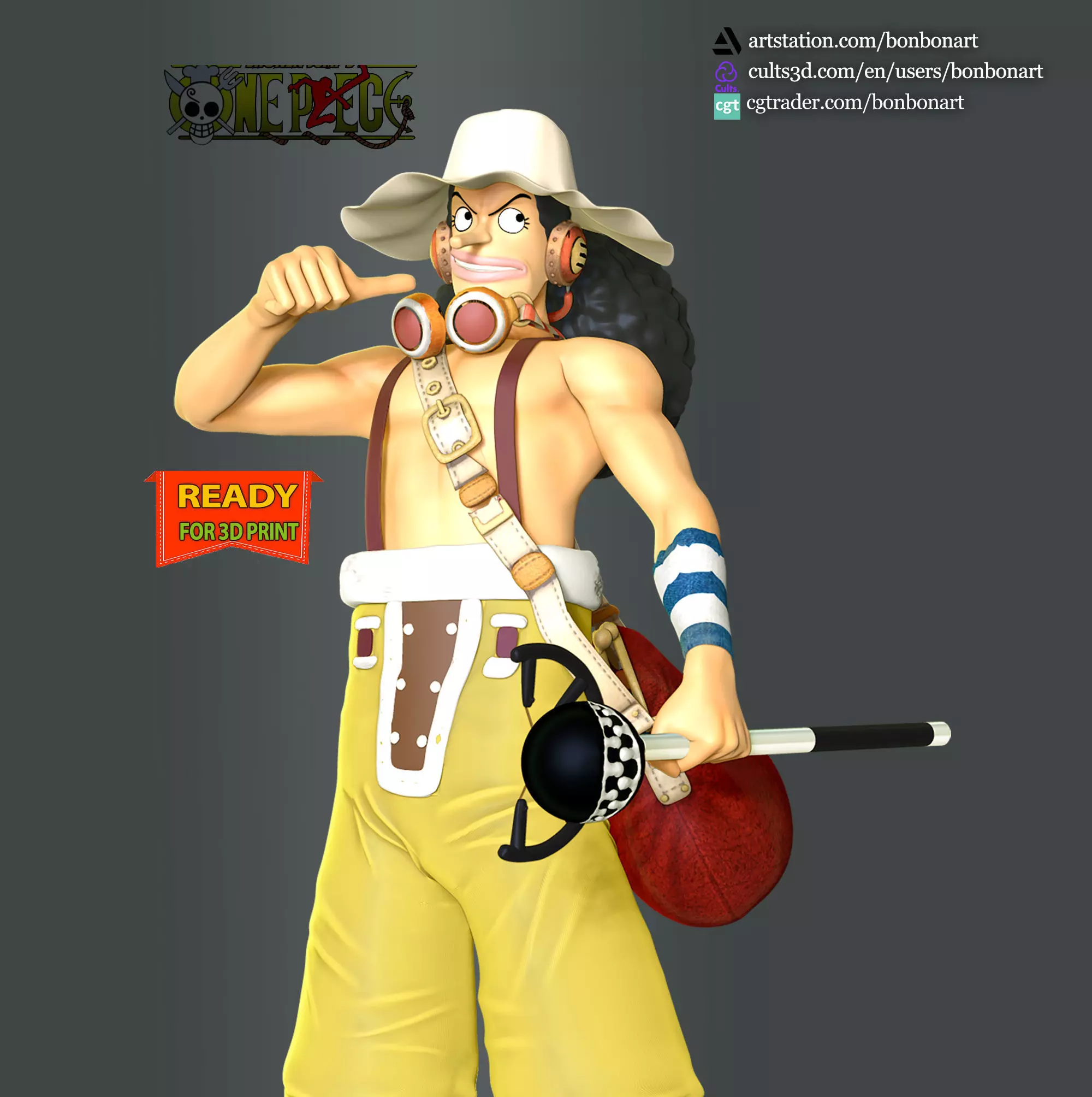Usopp - One Piece 3D print model_0