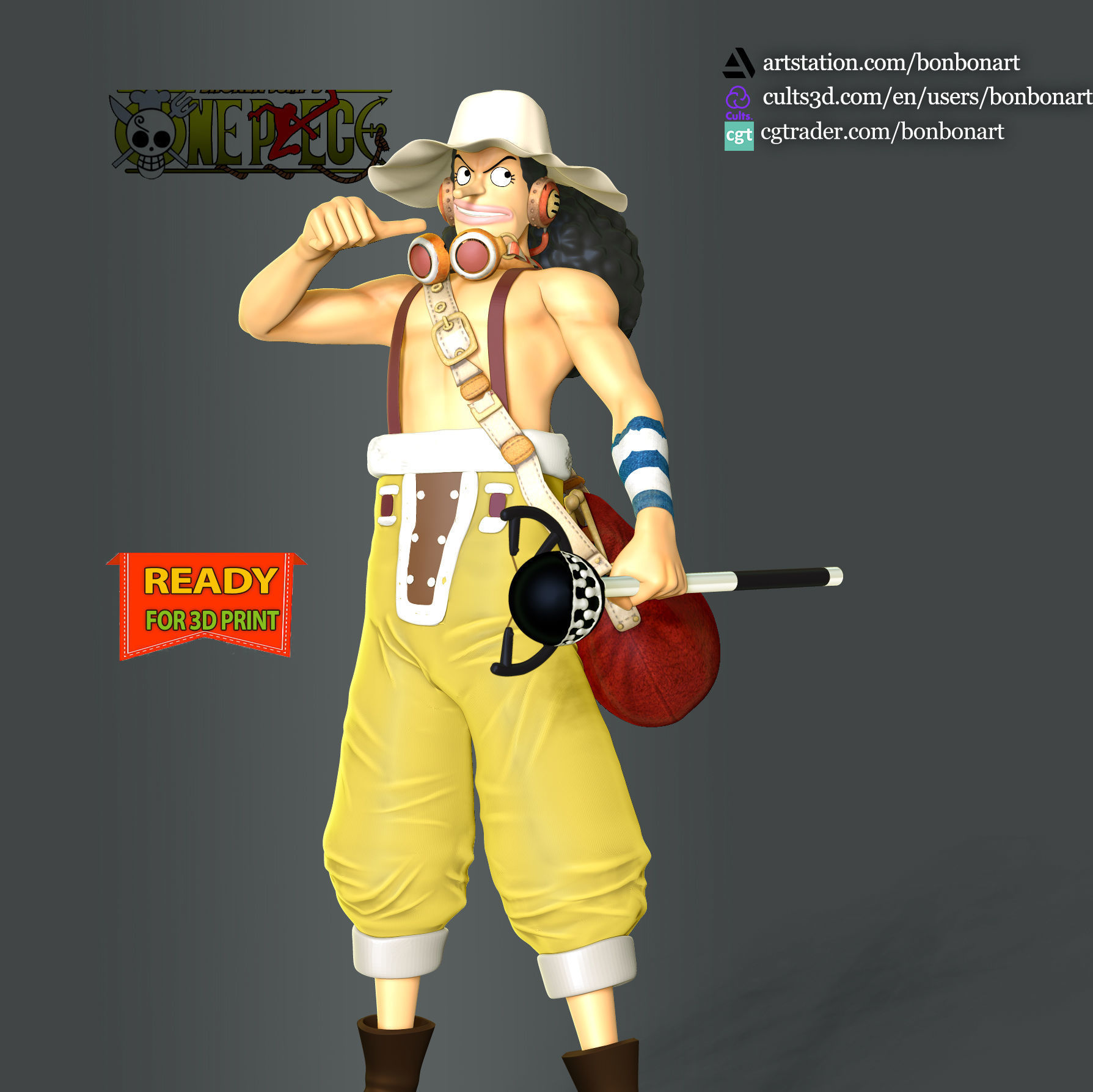 Usopp - One Piece 3D print model_2