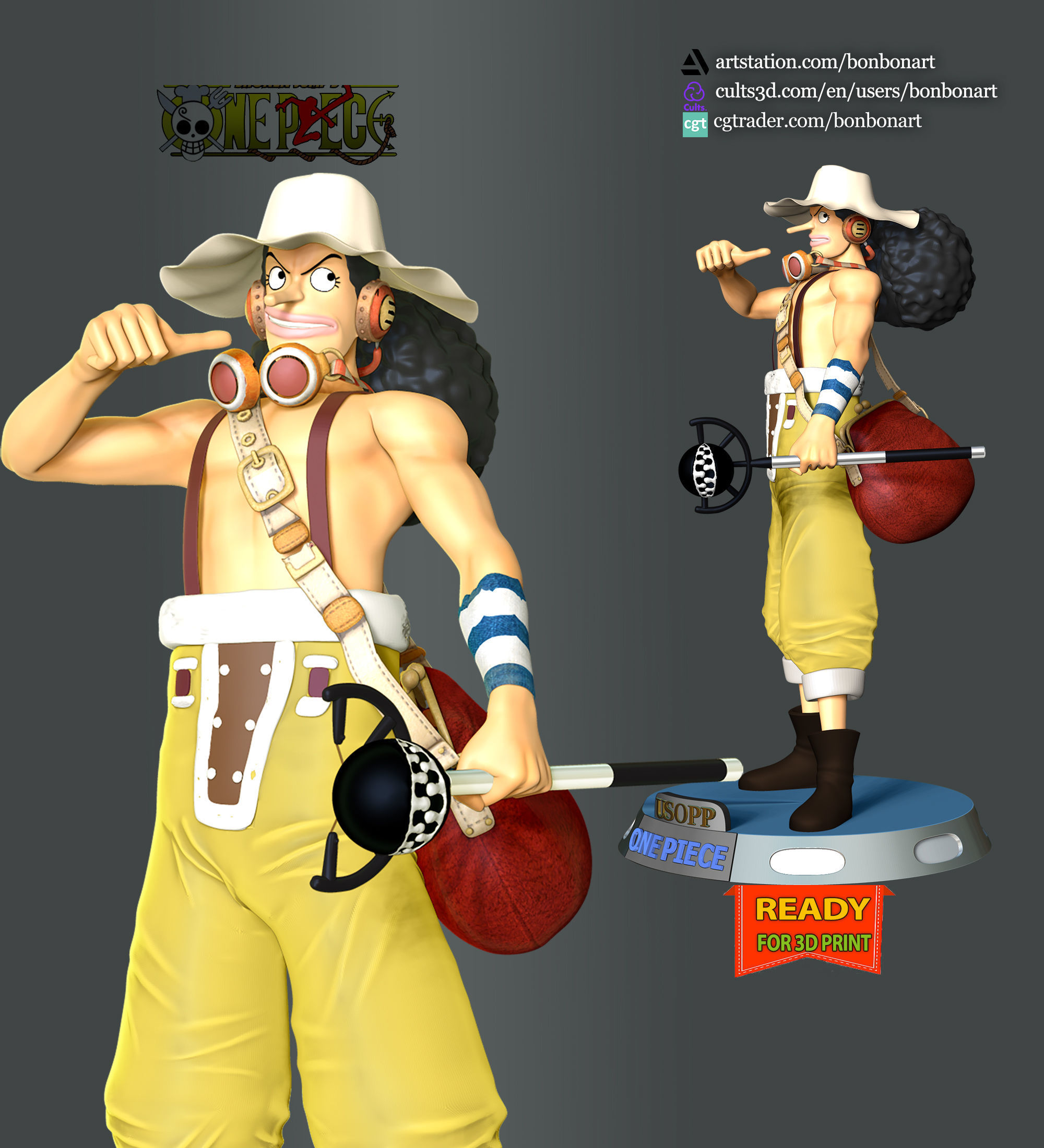 Usopp - One Piece 3D print model_1