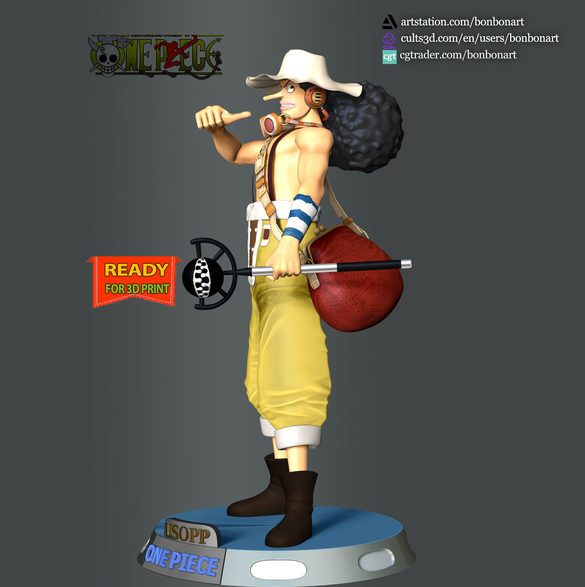 Usopp - One Piece 3D print model_3
