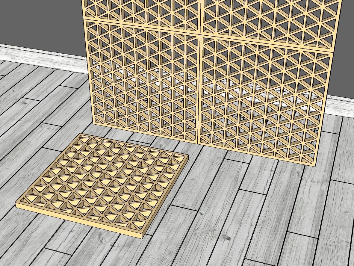 Decorative Panel 13 3D model_7