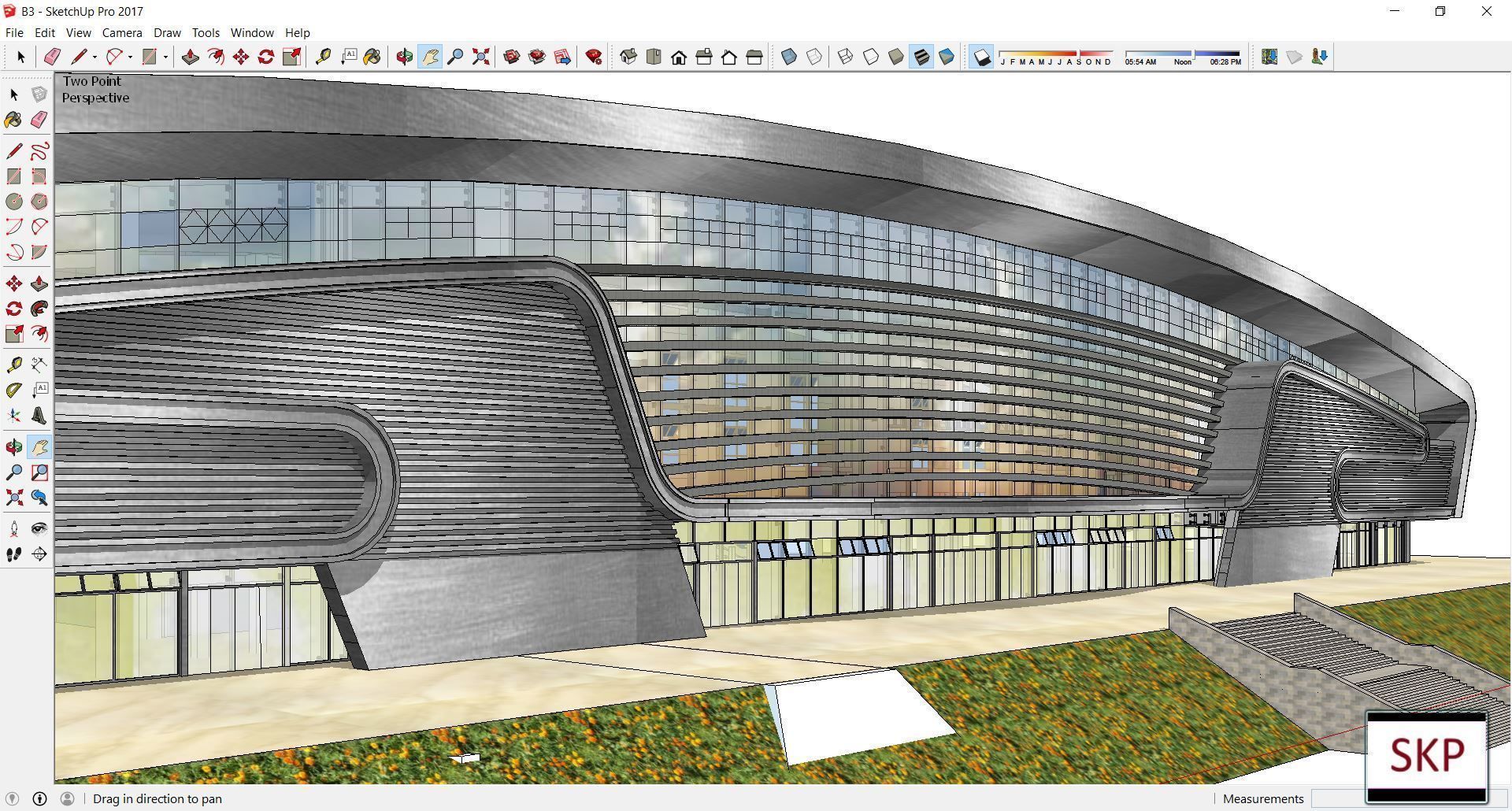 Sketchup Terminal B3 3D model_2