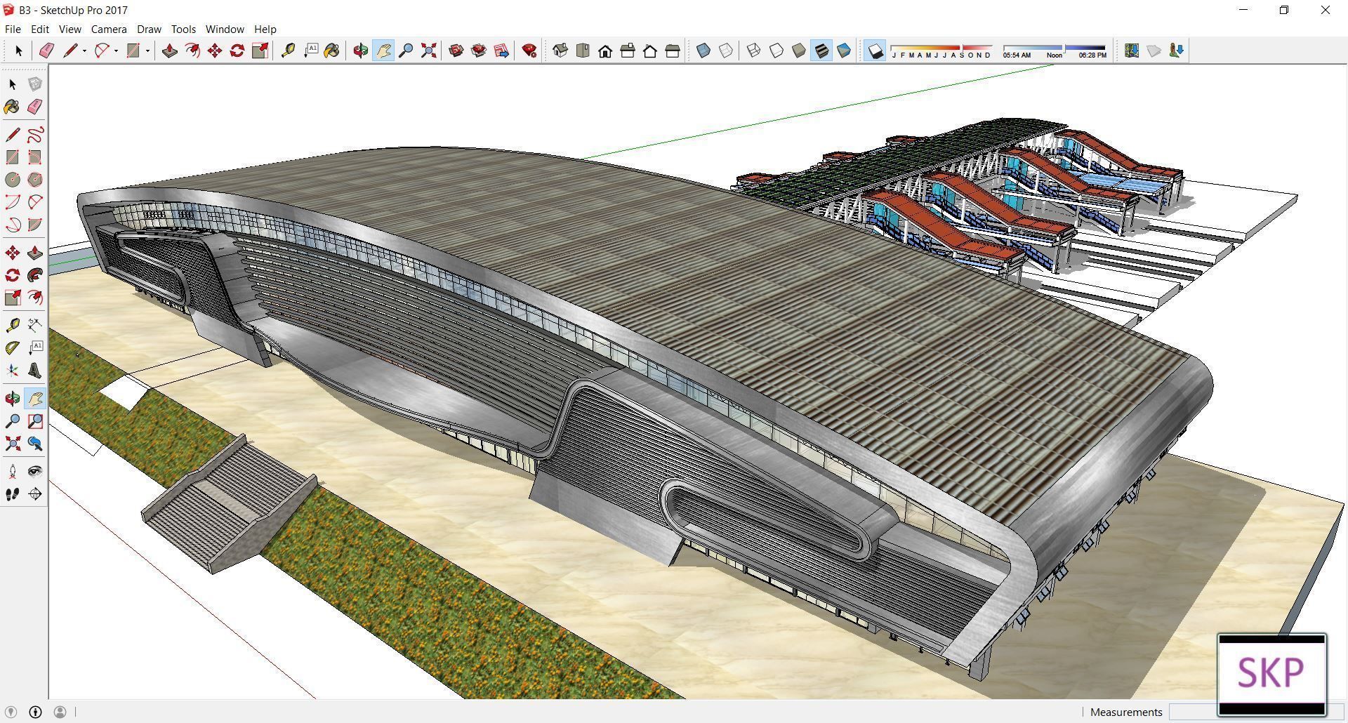 Sketchup Terminal B3 3D model_1