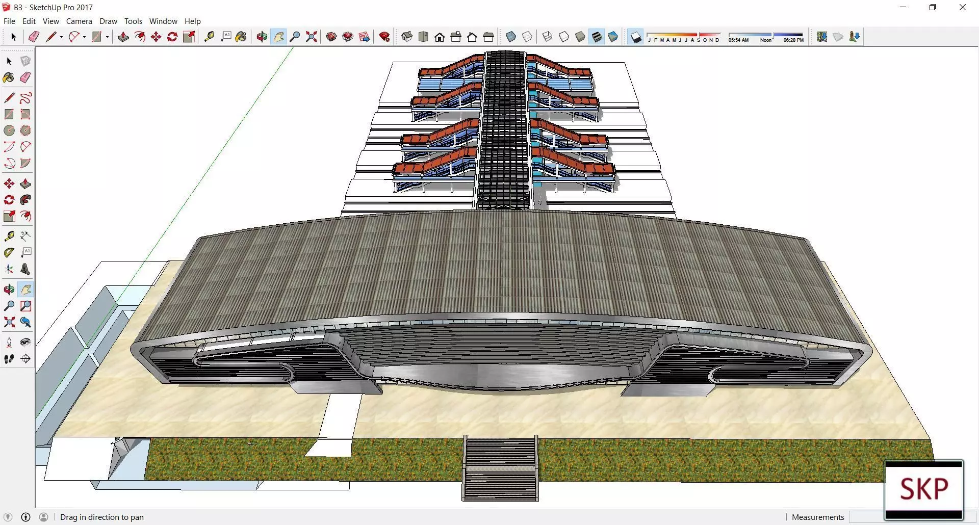 Sketchup Terminal B3 3D model_0