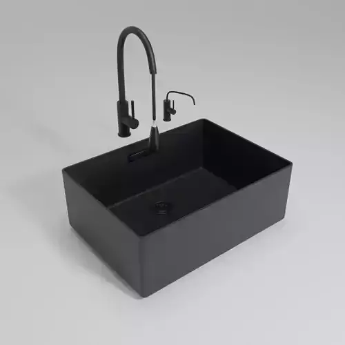 Kitchen sink with faucet