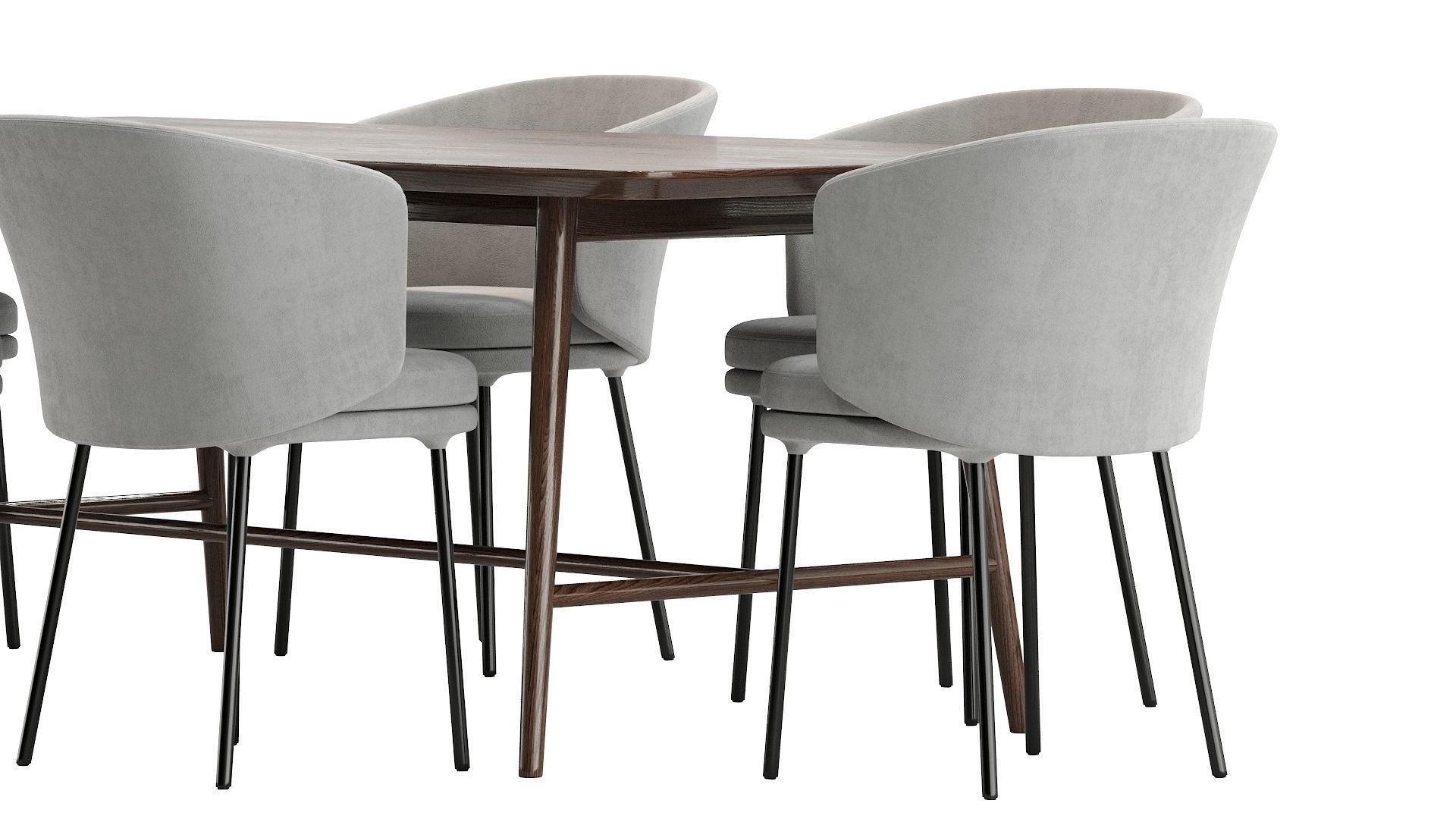 Holland table and Senso chairs 3D model_18