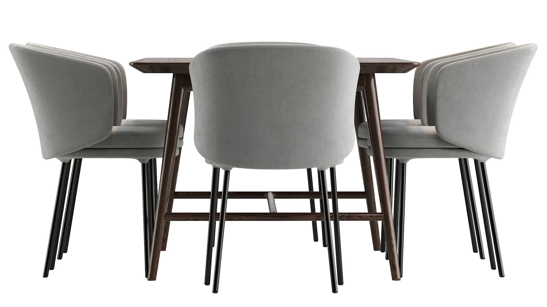 Holland table and Senso chairs 3D model_12