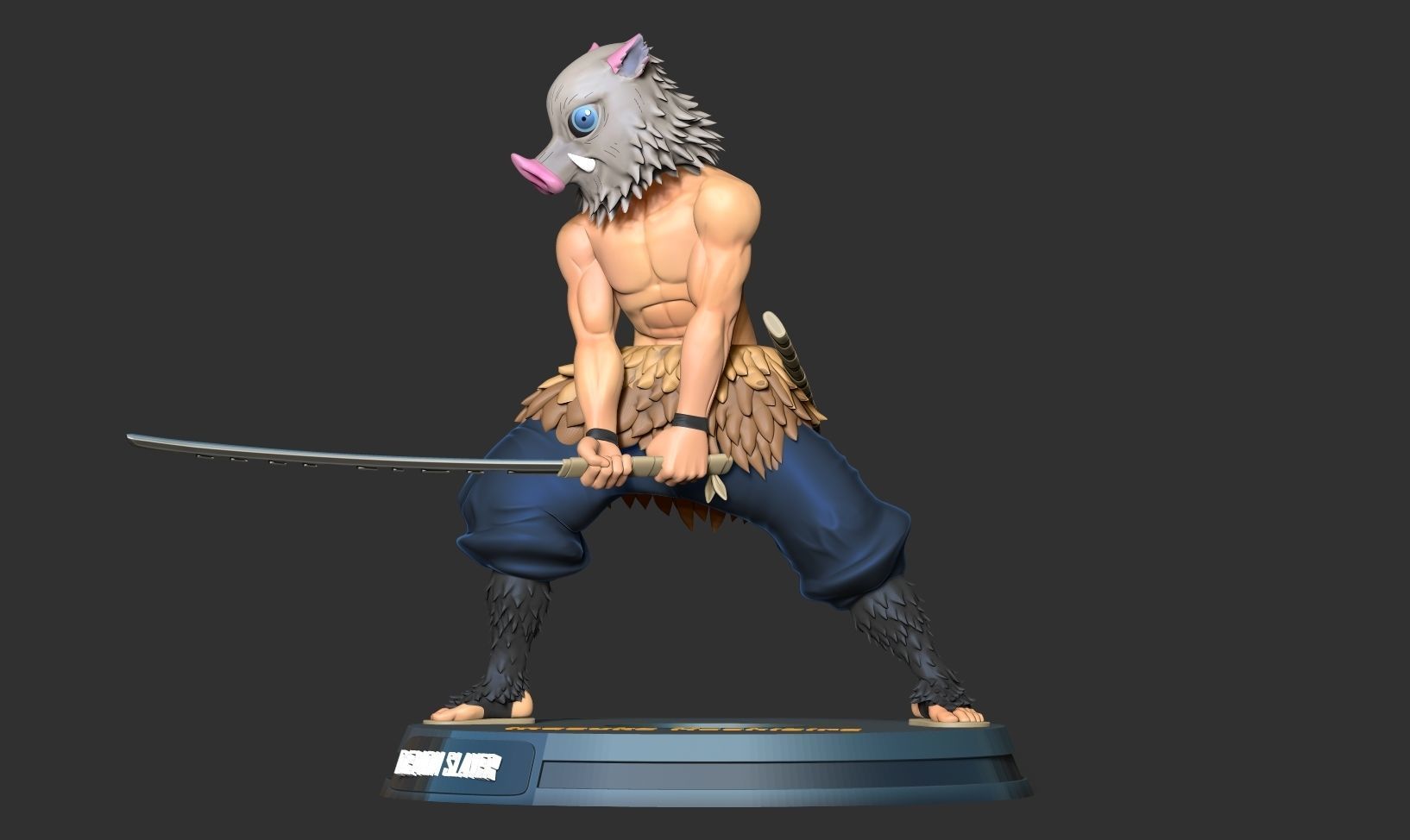 Inosuke Hashibira 3D print model_15