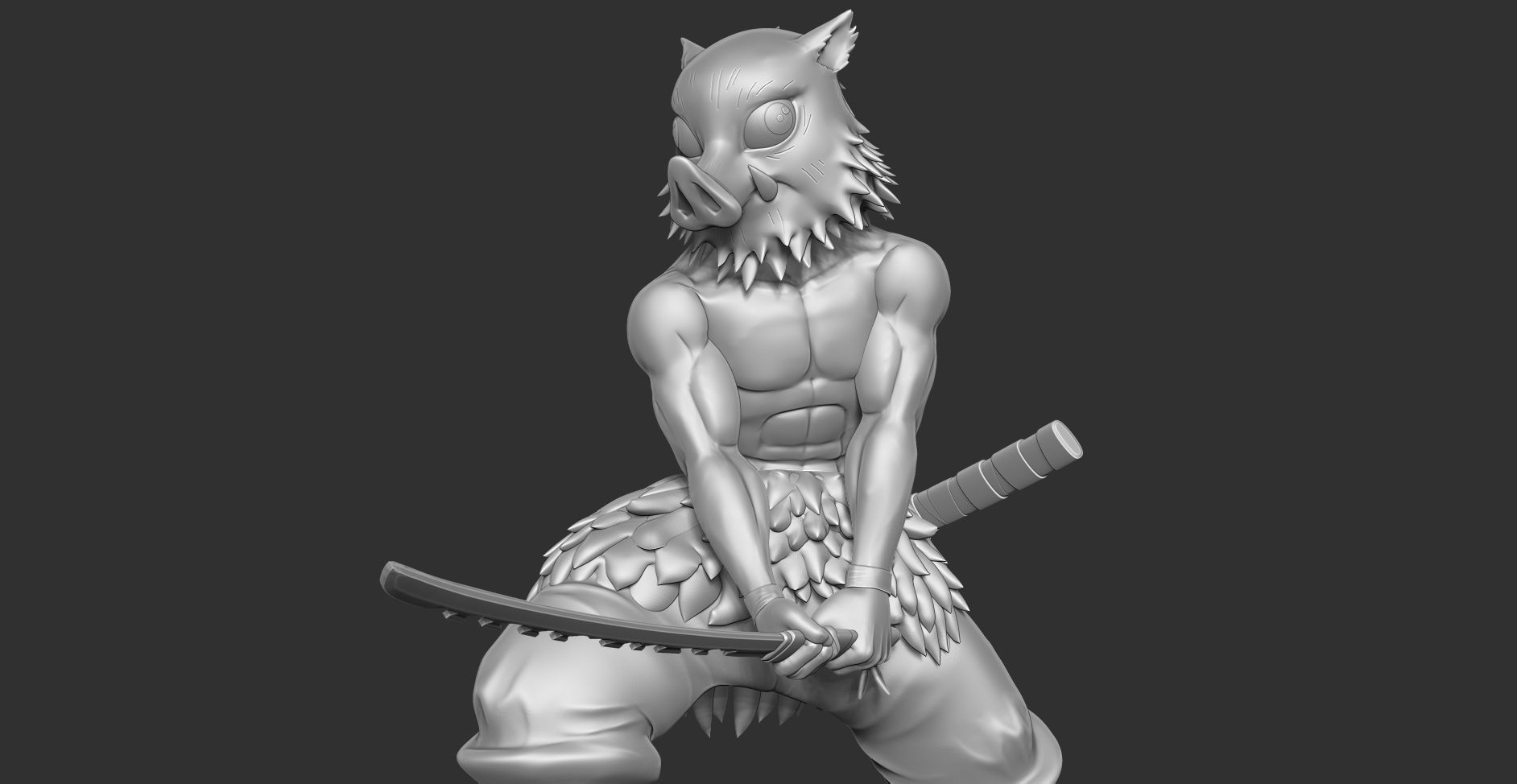 Inosuke Hashibira 3D print model_10