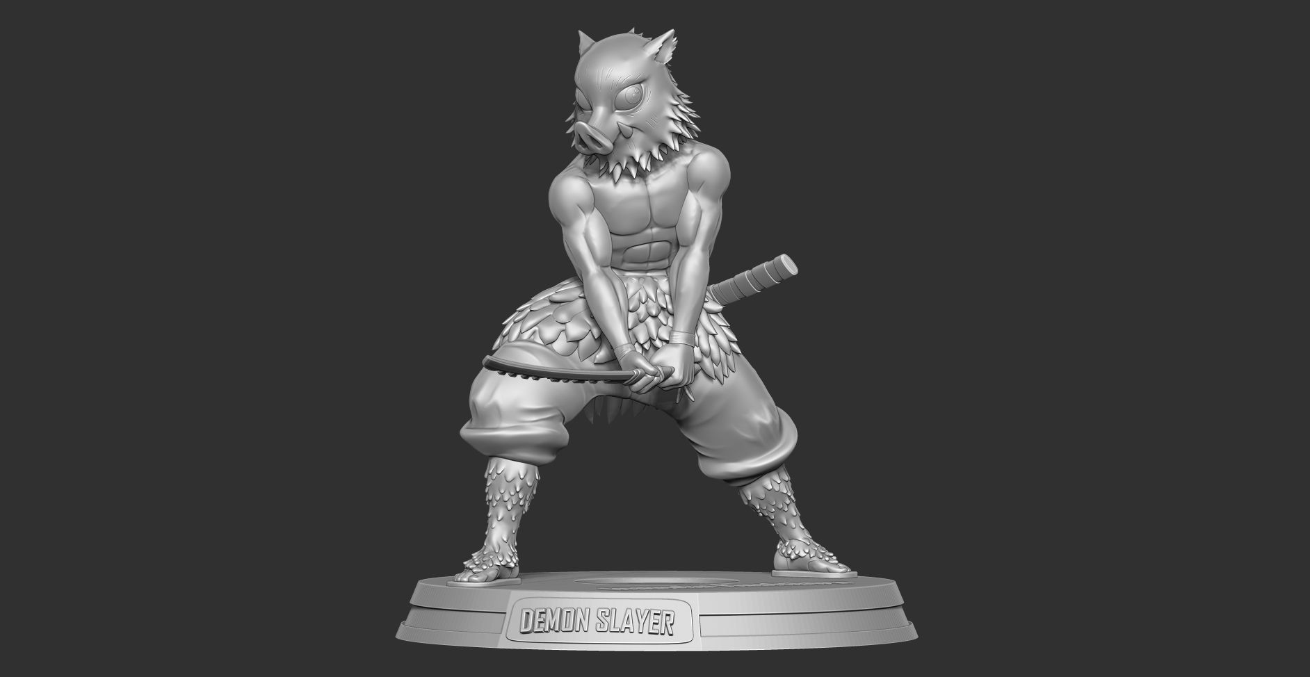 Inosuke Hashibira 3D print model_12