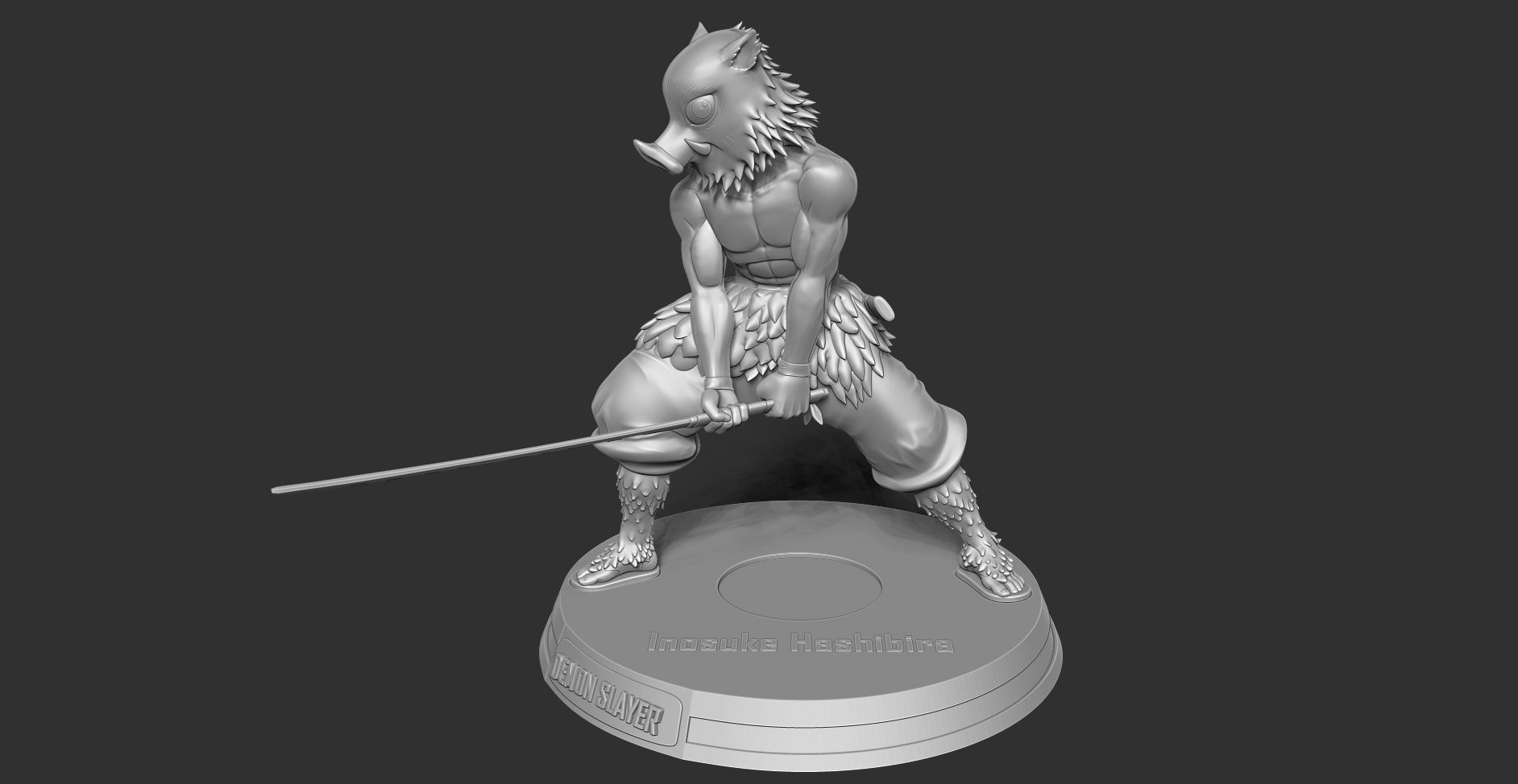 Inosuke Hashibira 3D print model_19