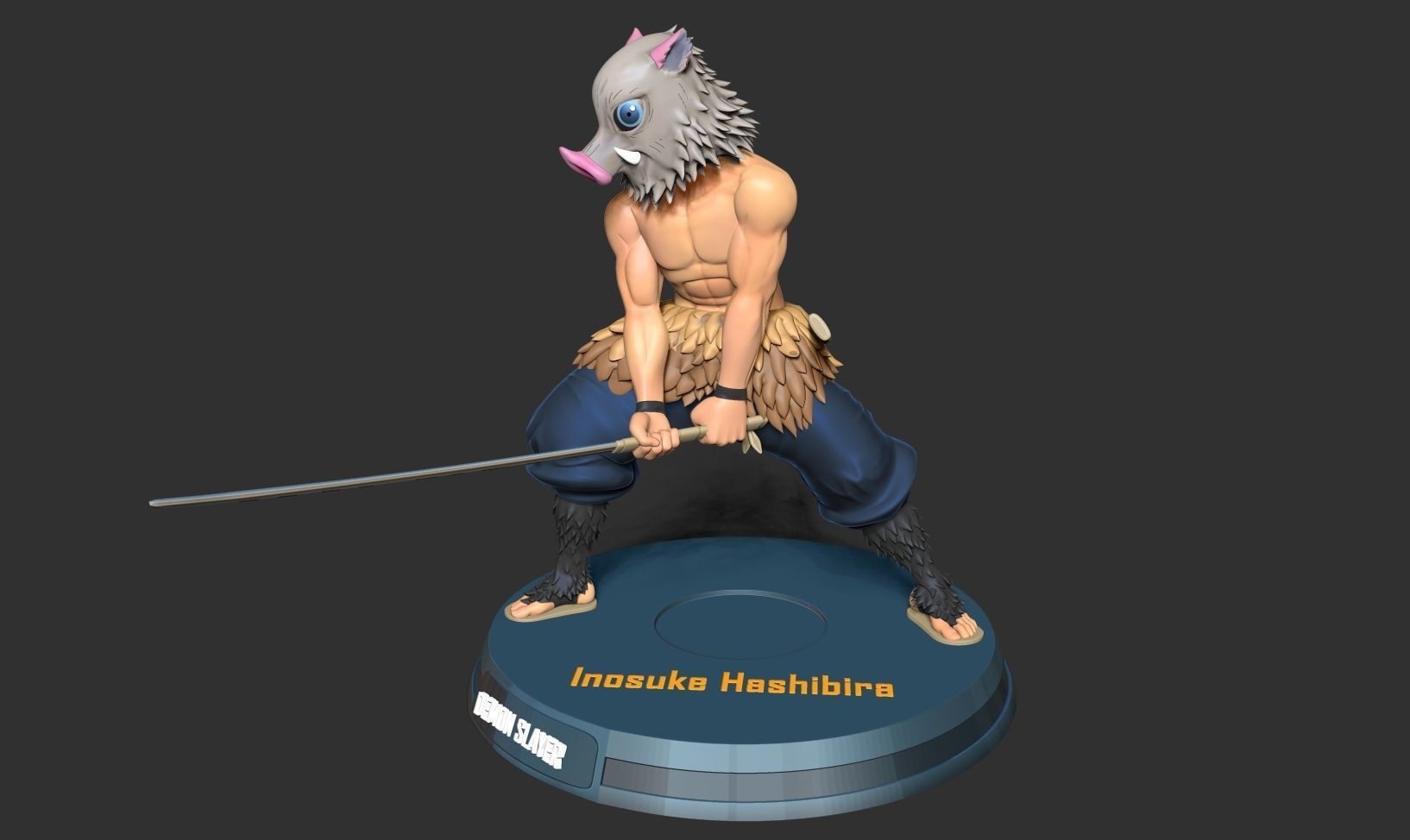 Inosuke Hashibira 3D print model_9