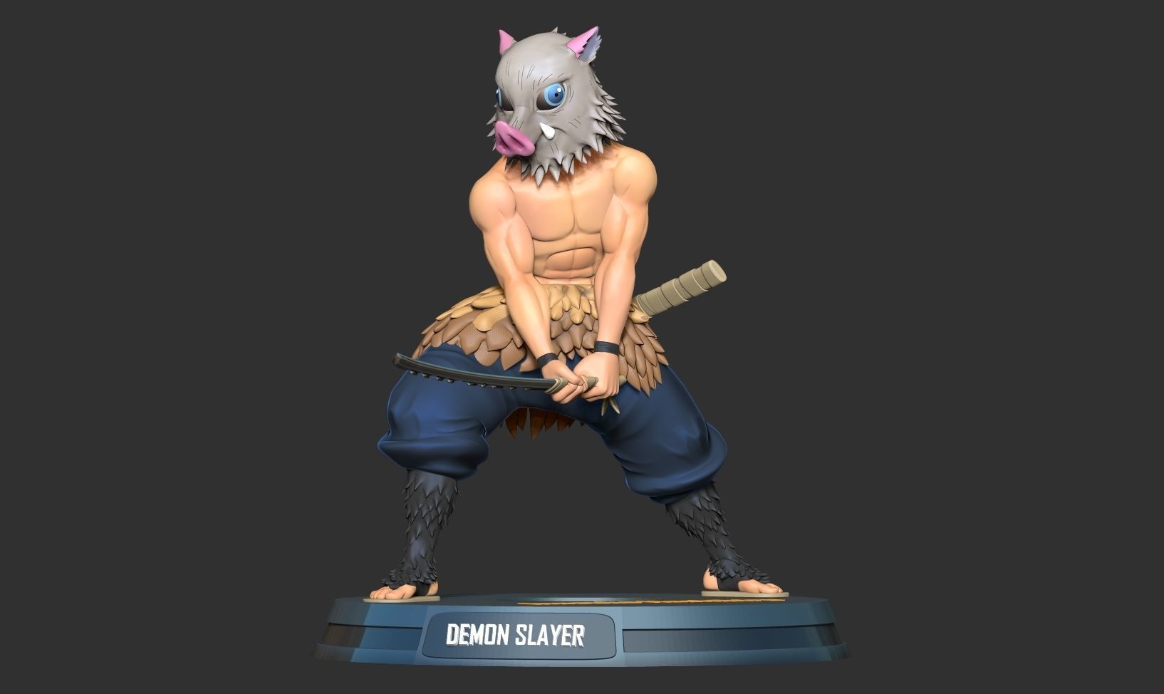 Inosuke Hashibira 3D print model_11