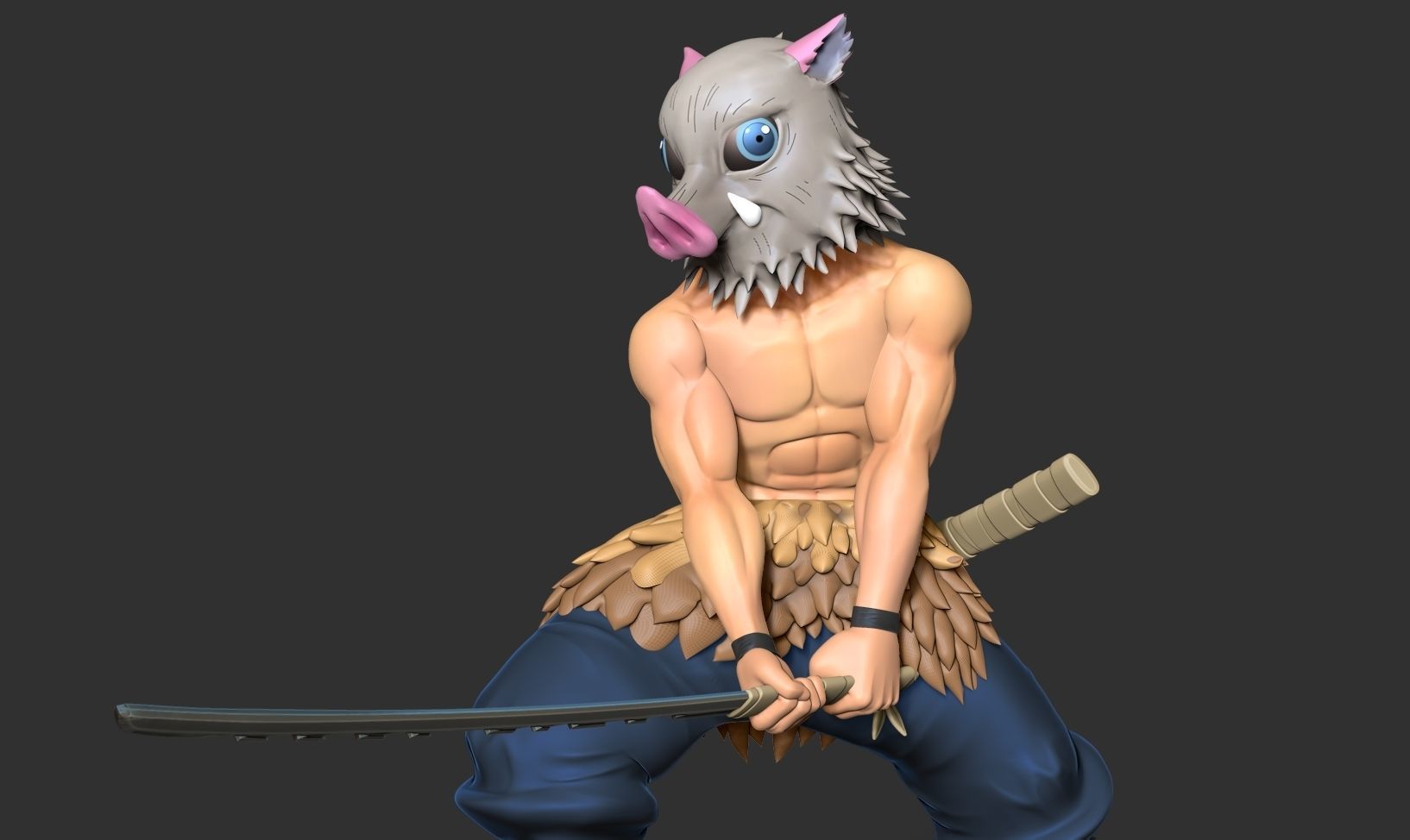 Inosuke Hashibira 3D print model_4